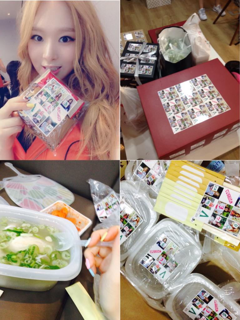 minjae_1218's tweet photo. #음악중심 대기실에 와보니 이런선물들이.....!!!!!!!!!! 흐억 보자마자 감동받았어요ㅠㅠㅠ 너무 맛있게 하나도 안남기고 잘먹었어요!!! 우리팬들짱짱 감사합니닷😍😍 #SONAMOO http://t.co/DwUyEyQKFG