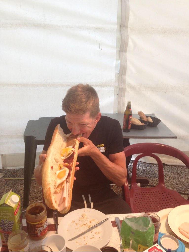 sepvanmarcke's tweet photo. Need power today! π
#TourdeSep http://t.co/NrEXwOoNn6