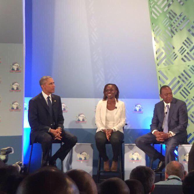 digitalafrican's tweet photo. Great day for African women in tech. @akirachixs sitting between two presidents. http://t.co/gISENGrmzE http://t.co/FQyY8RumCx