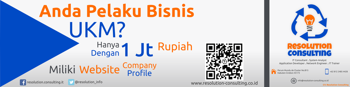 Resolution_Info's tweet image. Tingkatkan profit dengan pemasaran digital hanya dengan biaya 1 Juta Rupiah anda bisa memiliki website. #ukm #website
