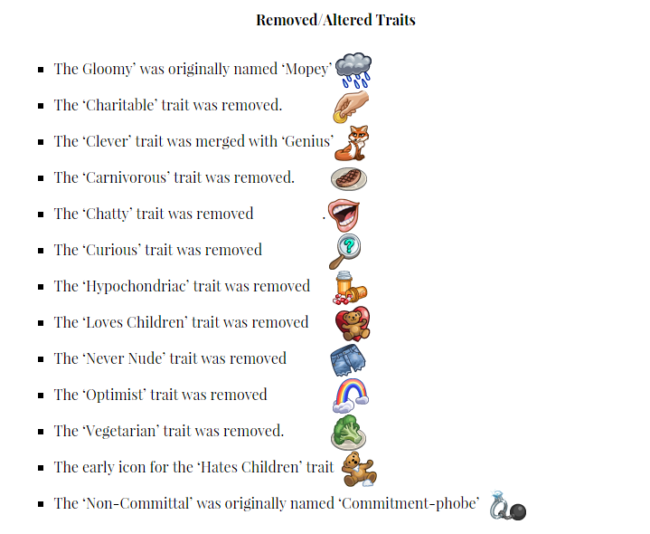 sims 4 cheat trait list sims 4 cheat trait list