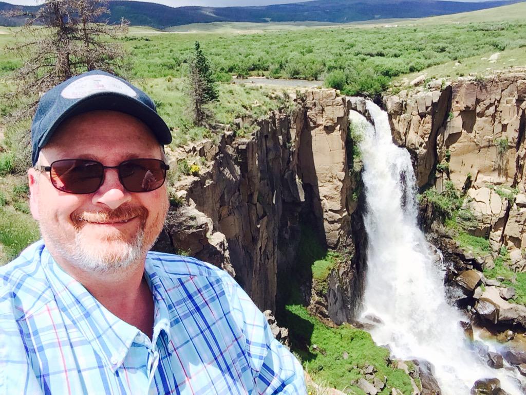 RussellFowler42's tweet photo. This is myself Russell at one of Colorado's waterfalls http://t.co/rZ1hf9GEne
