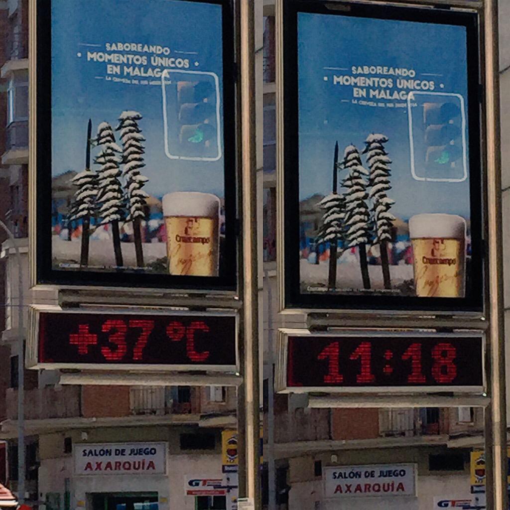 Ropaloro's tweet photo. Momentos únicos en Málaga..... De calor!!!! @monicalopez_tve @villalobos_mar http://t.co/Yitr2Jomuz