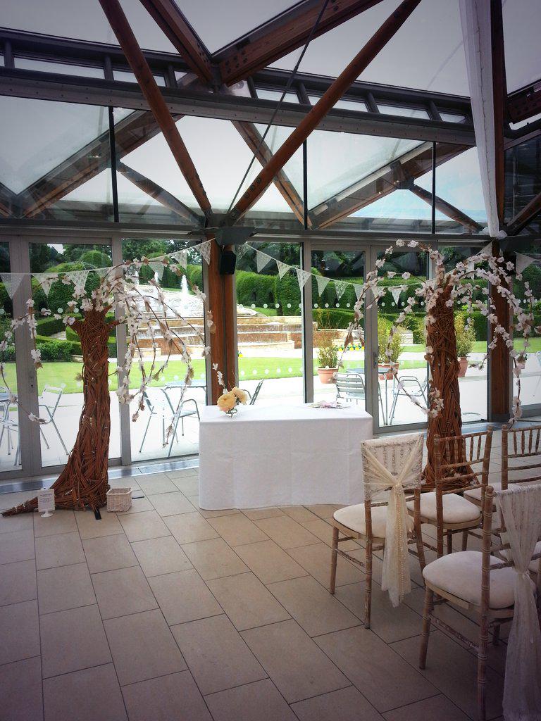 The Wishing Trees on display @AlnwickGarden wedding fayre today. Beautiful wedding decorations and unique guest book