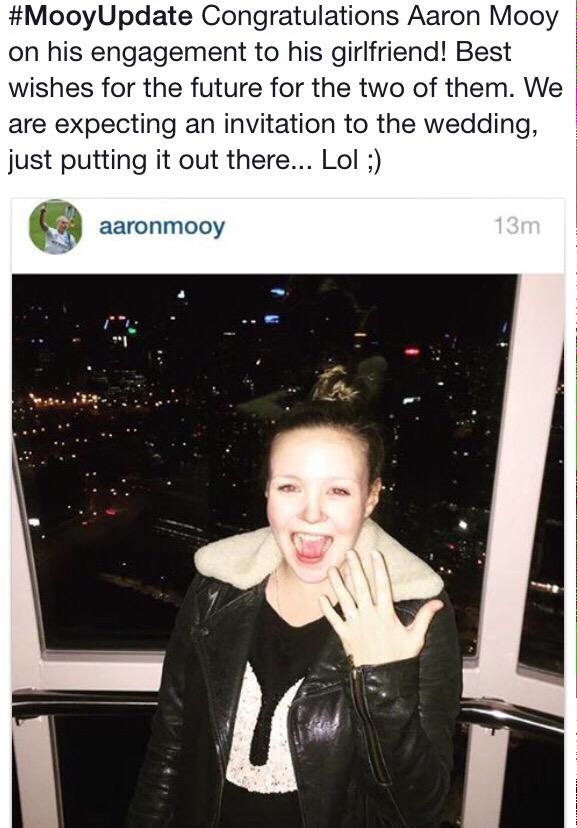 WSWBrotherhood's tweet photo. #MooyUpdate Congratulations to Aaron Mooy! #WSWBrotherhood http://t.co/yOKqbGrSoS