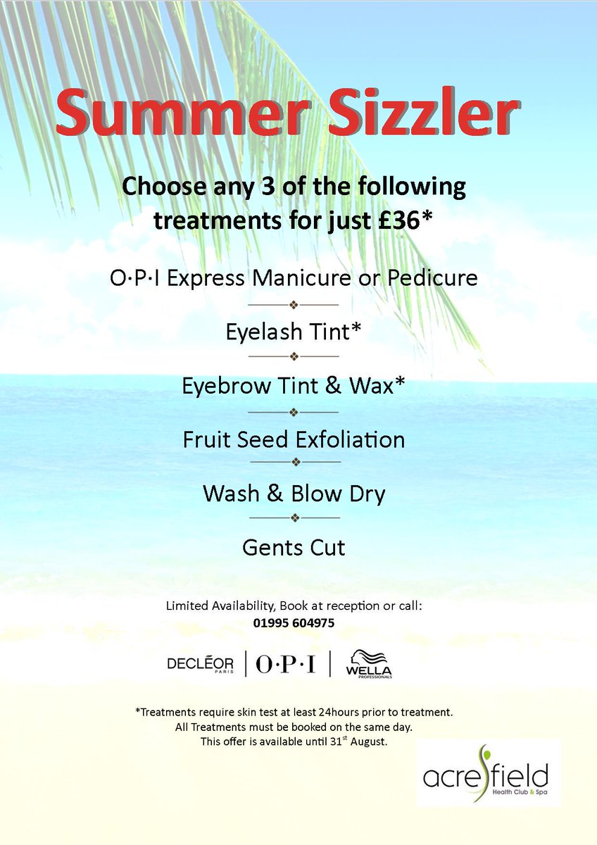 AcresfieldClub's tweet photo. *£36 for 3 Treatments!!* @GarstangHour #Garstang #preston #lancaster http://t.co/9x27RFRgEe