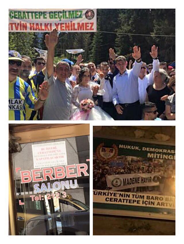 Türkiye'nin her bölgesinden, otuz iki Baro Başkanımızla Cerattepe'deyiz. Artvinli'nin davası Türkiye'nin davasıdır.