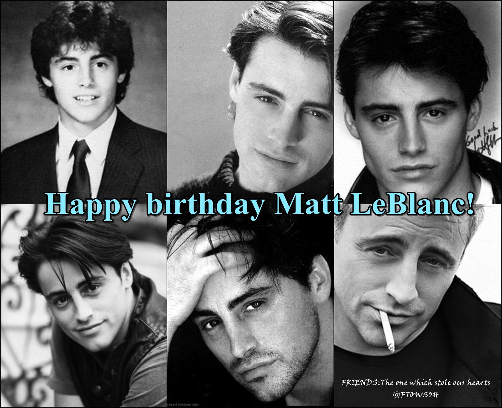 Let\s wish a very happy birthday to Matt LeBlanc aka our Joey :) 