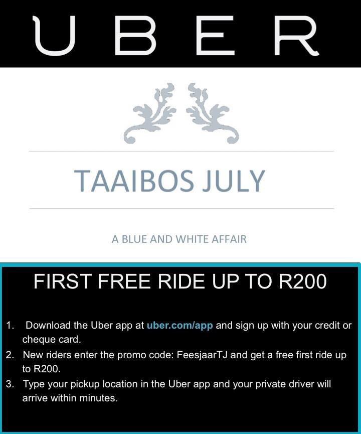 #Uber!!!  #FeesjaarTJ #TaaibosJuly