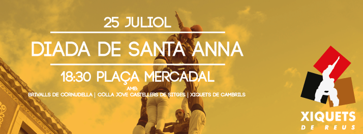 ReusCultura's tweet photo. A les 18.30h a la Mercadal, Diada Castellera de @FBSantaAnna amb @xiquets @XiquetsCambrils @brivalls i @jovedesitges http://t.co/Ym7rGjt0K0