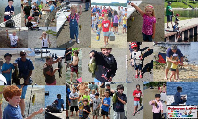 The 2015 Schroon Lake Kids Fishing Derby today Saturday July 25th at the town docks, 9 AM - noon, rain or shine.