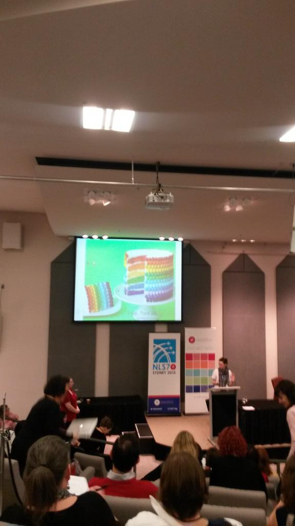 clareifications's tweet photo. #libearian #nls7sat: the recipe for library success leads to rainbow cake. Passion is the key ingredient #nls7 http://t.co/Qg8fqPQHpt
