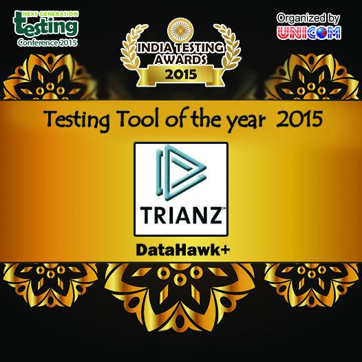 NGTConf's tweet photo. #TestingTool of the Year 2015 Award goes to @trianz Congrats Team #IndiaTestingAwards #WCNGT15 #NGTCONF @NiteshNaveen http://t.co/1bkLnTiT8f
