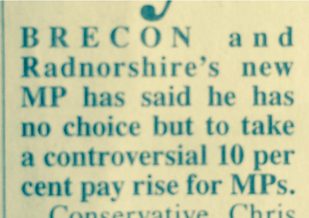 This is the man who opposed a living wage for Powys Council workers.