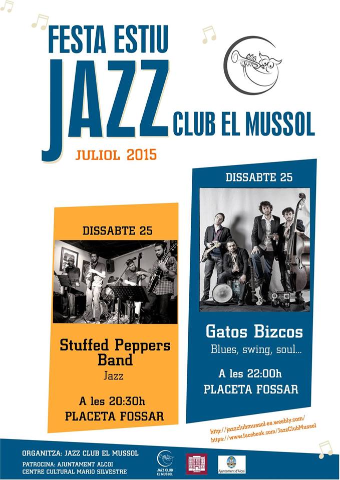 StuffinPeppers's tweet photo. Esta nit tocarem a la plaça del Fossar d'Alcoi, a les 20:30 i tot seguit un grup de blues, Gatos Bizcos. Us esperem!! http://t.co/odCzpkHDp6