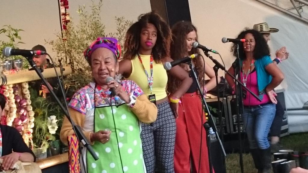 DavidShepherd's tweet photo. @natyblooming At WOMAD Festival, there's a stage where bands cook food and answer questions and play. http://t.co/KPakZcUGrC