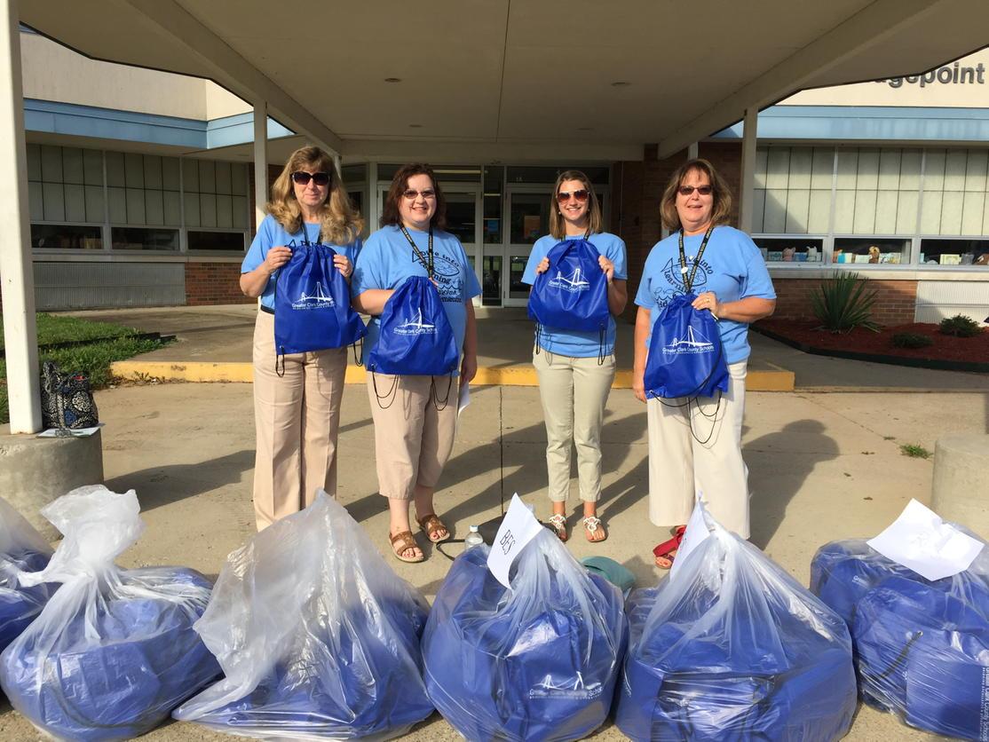A great Bridgepoint team ready to hit the road for home visits. #bridgepointpride #gccs