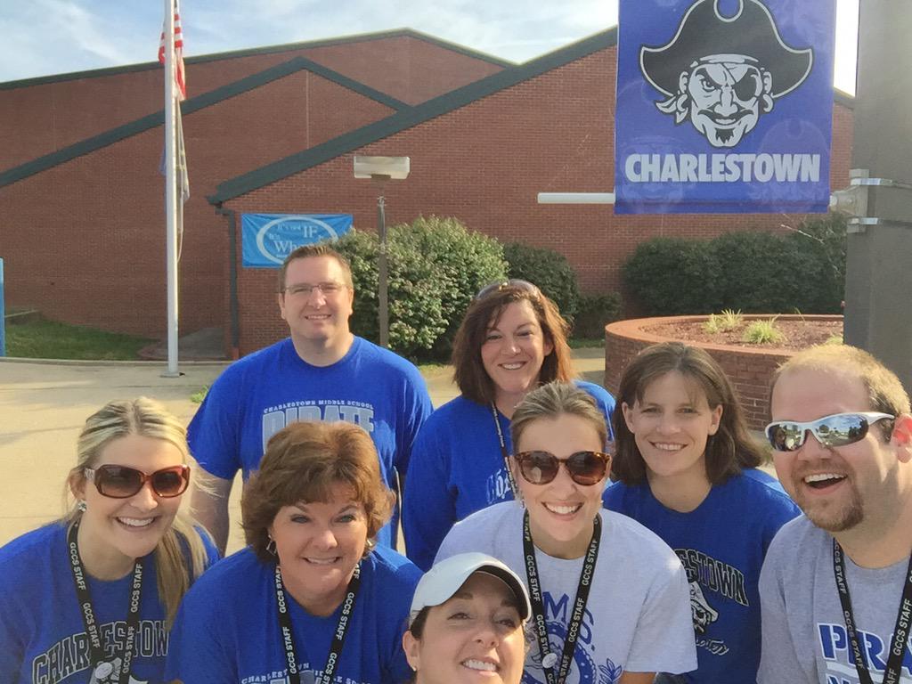 kwesely's tweet image. Our home visit team is headed out to greet students! #1CMSPride #gccspride