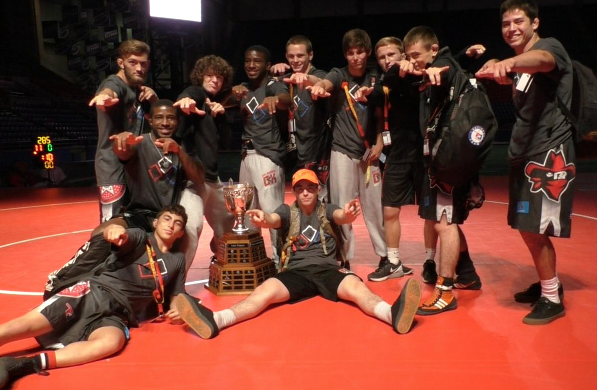 FloWrestling's tweet image. TEAM OKLAHOMA DOES IT! THEY SWEEP JR DUALS &amp;amp; JR NATIONALS. #Fargo2015 History! Congrats, boys! goo.gl/rGMr9a