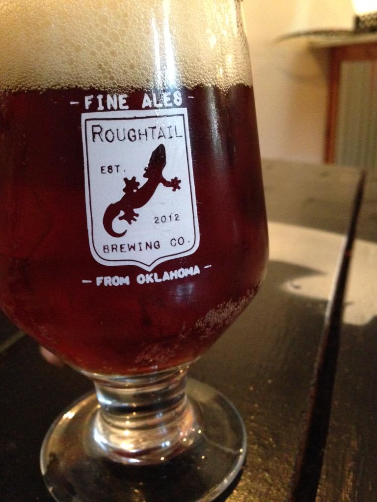 KJordanBradford's tweet photo. Can't beat the @Roughtailbeer 2nd Anniversary Ale straight from the tap. (@Roughtailhouse) http://t.co/cDOfxmN4H9