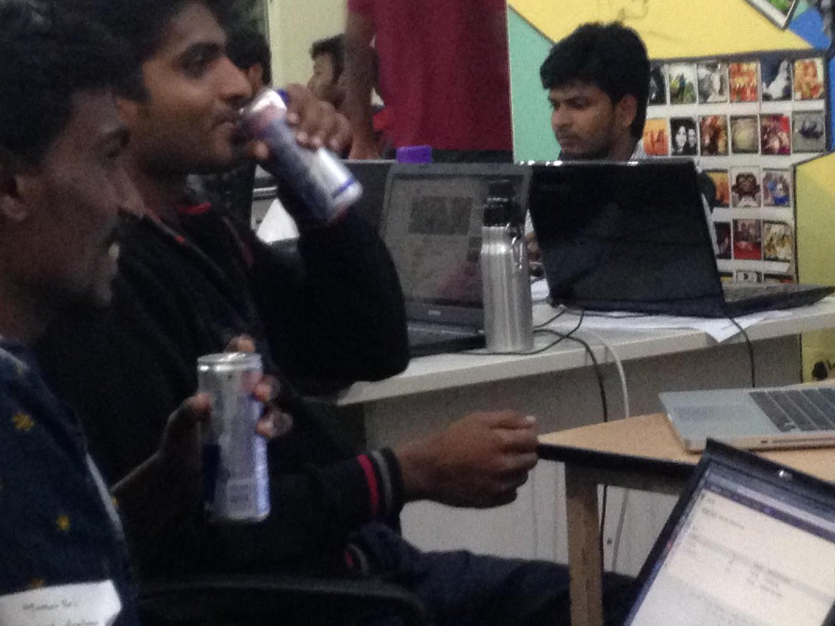 skillenza's tweet image. Redbull gives wings to code all night #mygolahack #destinationhack @mygola