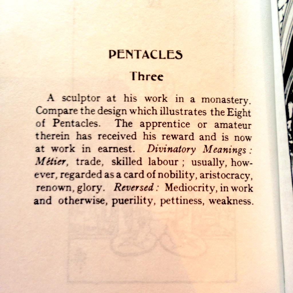 nikkiemermaid's tweet image. #TarotCardOfTheDay 🃏 (Better than yesterday's!) #ThreeOfPentacles