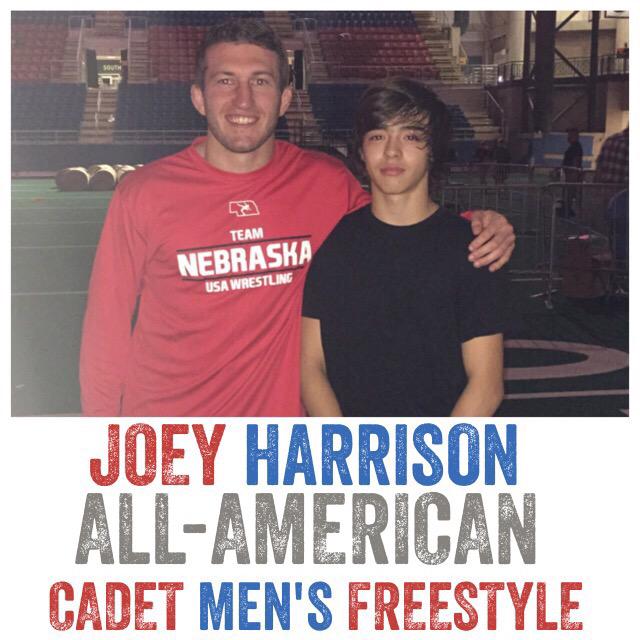 NEUSAWrestling's tweet image. Congrats to Joey Harrison on his All-American finish! He went 4-2 in Freestyle and 3-2 in Greco! #Fargo2015