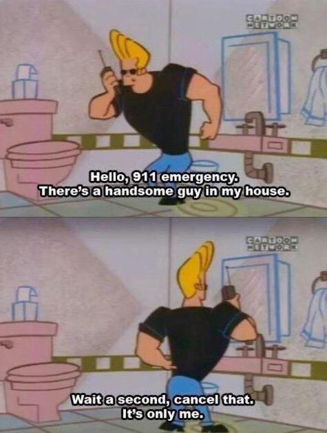 CauseWereGuys's tweet photo. Johnny Bravo is the GOAT 🐐 http://t.co/Ht7wwW8eol
