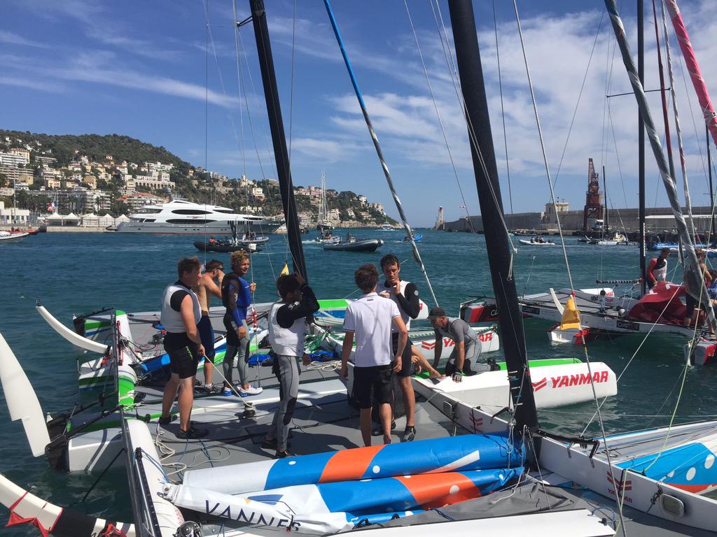 Combivoile's tweet photo. Congratulations avec @teamvannesagglo @tourvoile http://t.co/DeOvZY40Pk