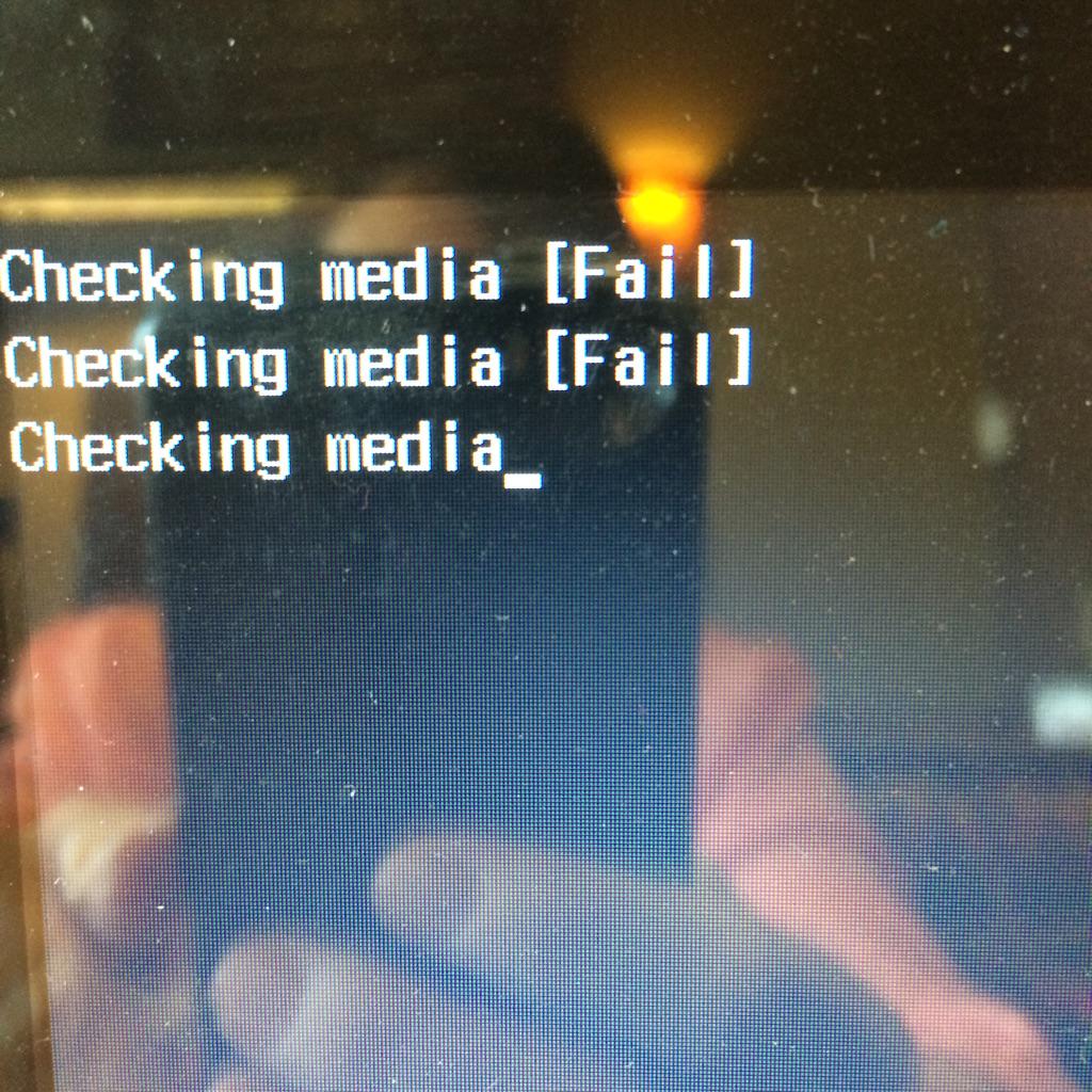 tinateutsch's tweet image. This seems like bad news. Along with &quot;No boot device found.&quot; #newcomputertime