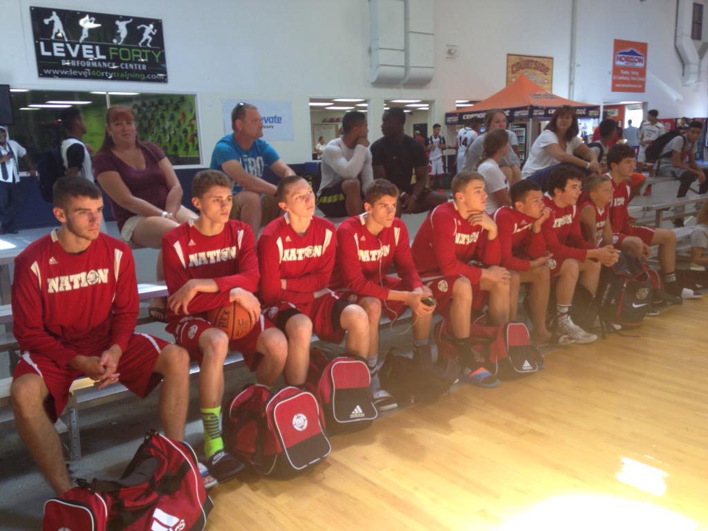 thenationprep's tweet photo. Cheering for @LOX_Basketball before our first game tips off at 12:00pm at Competitive Edge Sports. #JulyMode http://t.co/F7e7VJvRt4