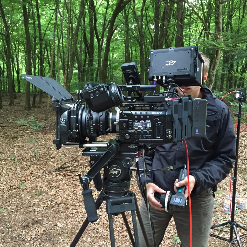 LuttrellTV's tweet photo. If you go down to the woods today..... You'll see us shooting a comedy sketch with @cmotionLCS &amp; @SmallHD #F55 #wet http://t.co/UfjWIOhwI3