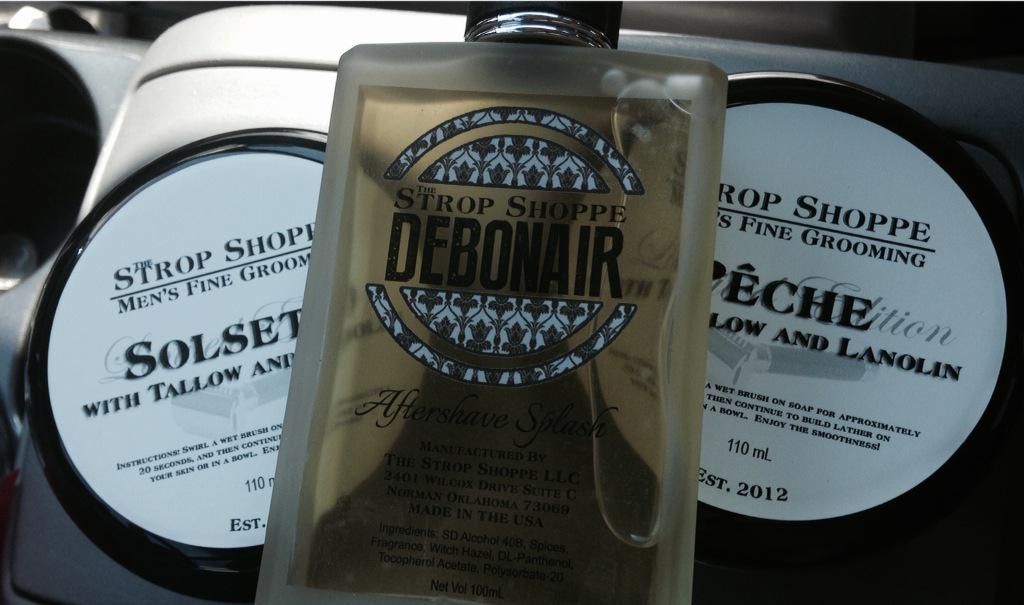 Just left the Strop Shoppe. What an awesome place! Can't wait to try these out! <a href="/StropShoppe/">The Strop Shoppe</a>