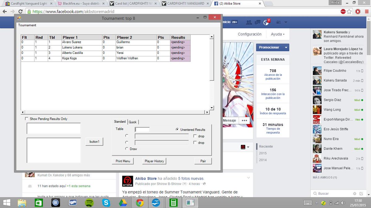 #akbstoremadrid #bushiroadglobal Top 8