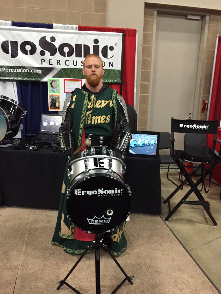 ErgoSonic's tweet photo. Booth 1100 is hoppin! We've even got knights over here! Thanks for the love San Antonio! #tba2015 http://t.co/cZljHh3oZY