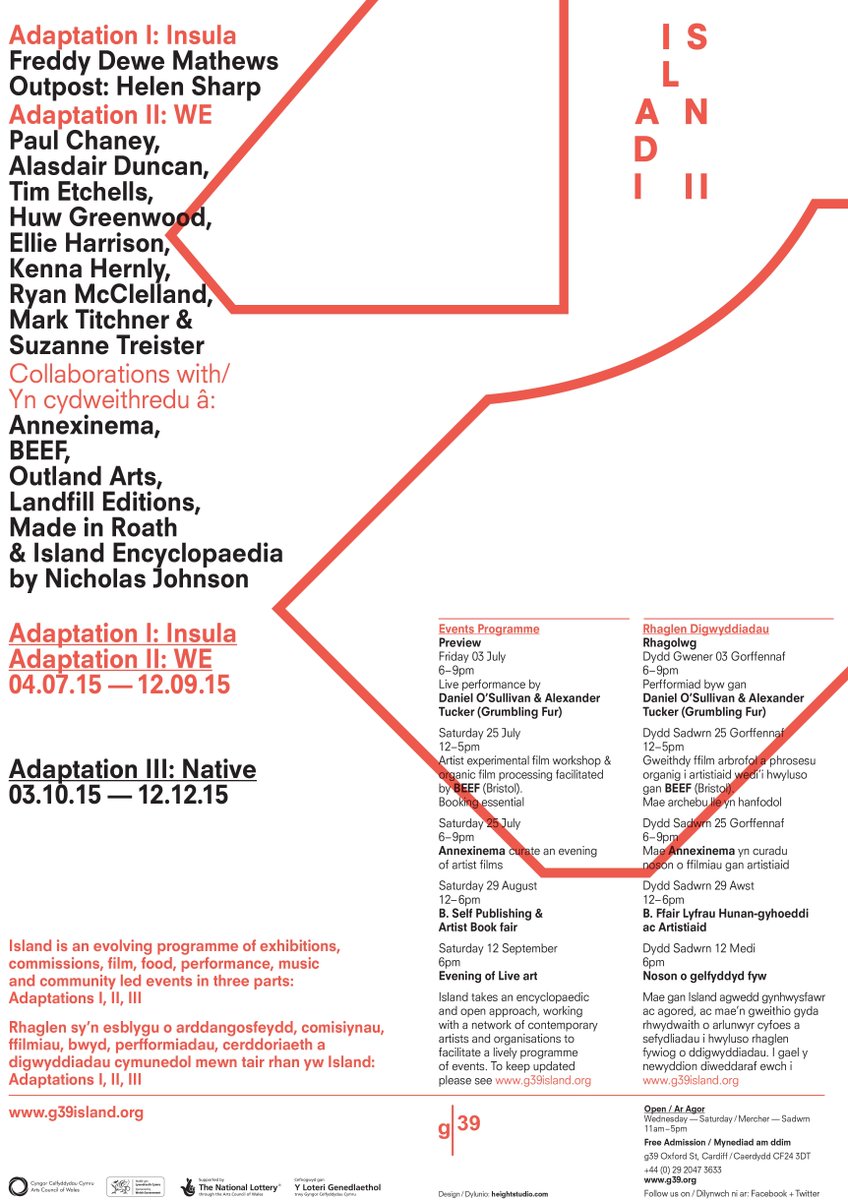 Tonight we're showing work at @g39cardiff screening prog by <a href="/annexinema_info/">Annexinema</a> g39island.org