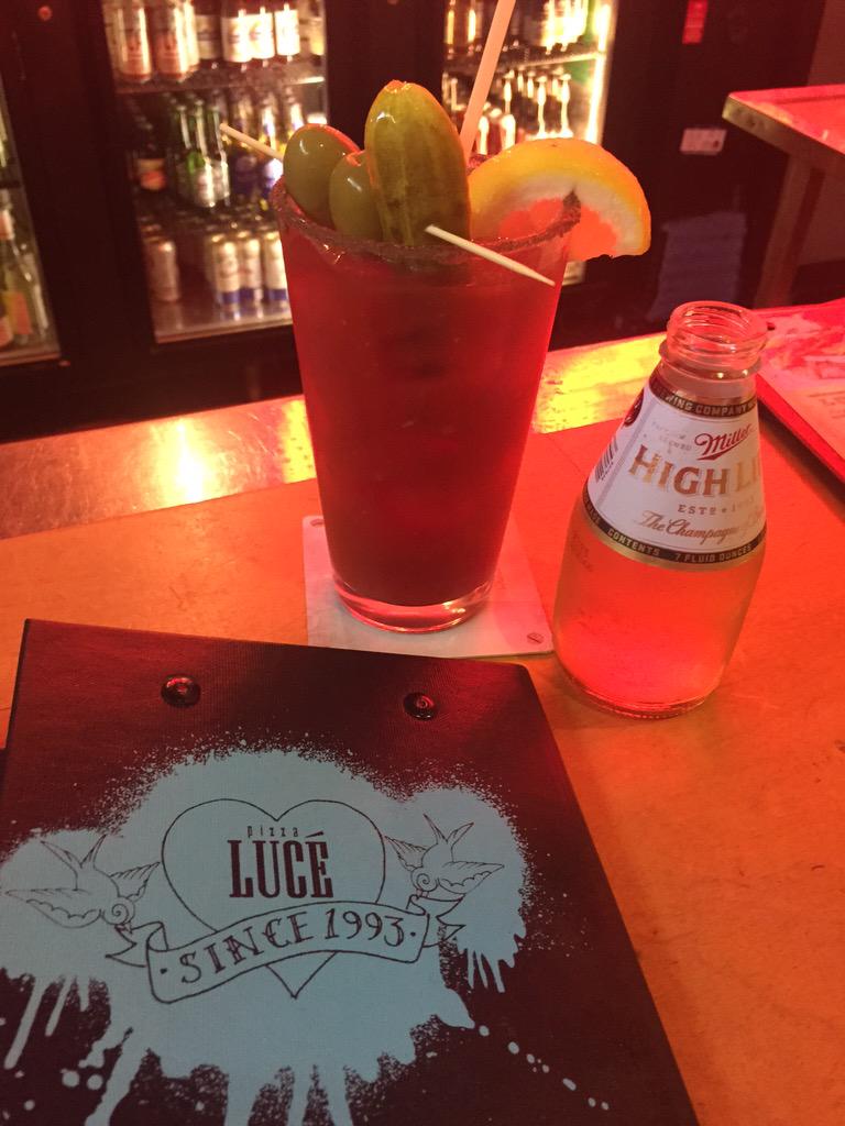 Pizza Luce is always a must not miss. #bloodymary #snit #duluth #minnesota #pickle #pizza #restaurant #twinports