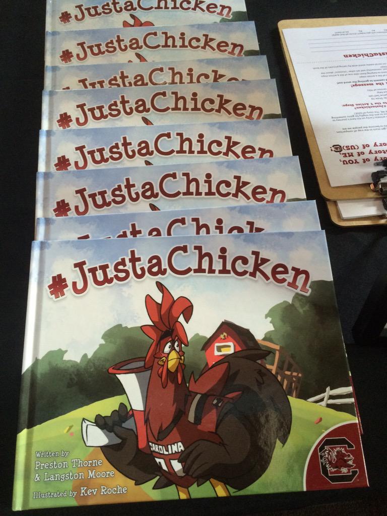 <a href="/reMovethechains/">Langston Moore</a> in the house <a href="/IceHouseNC/">IceHouse South End</a> @MyCarolina #justachicken #UofSCSendoff #gamecocks