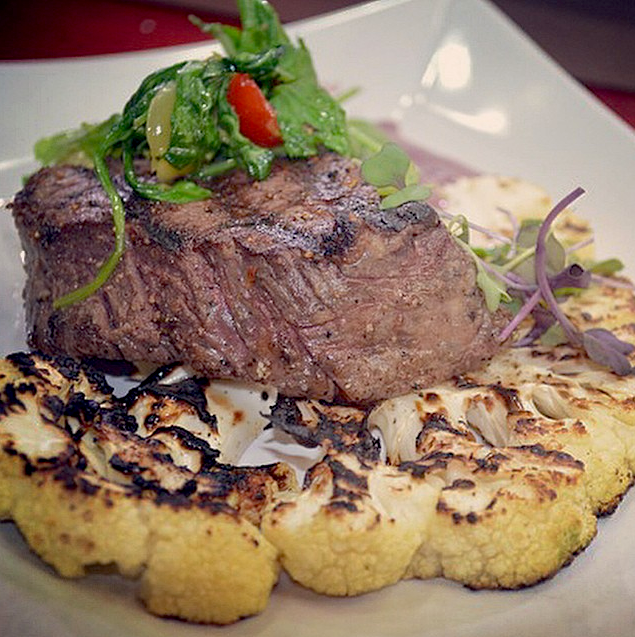 TasteTexasTV's tweet photo. Today on Taste Texas..It's Beef Tenderloin and a Cauliflower Steak topped with creamy mushroom sauce and some greens! http://t.co/HuYxb5mvBD