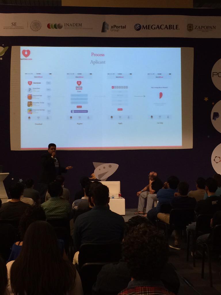 BusinessYangels's tweet image. @MatchBlood en #roast #pitch para @davemcclure @startupmexico