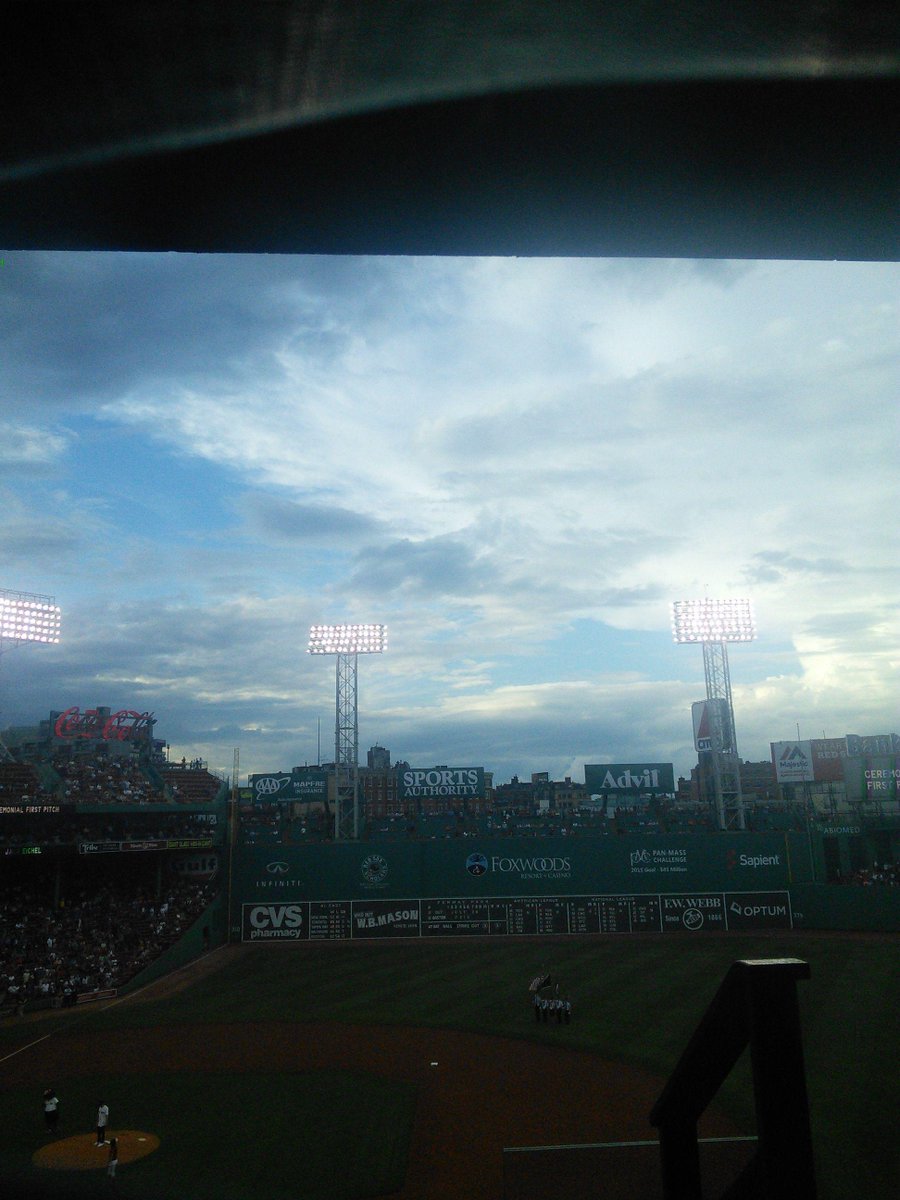 I have checked off my first bucket list item. I did the wave at Fenway Park, and even got on the kiss cam.