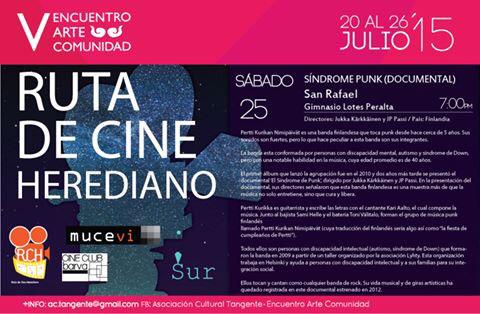 _tangente's tweet photo. Síndrome Punk hoy en la Ruta de Cine Herediano #RCH #VEAC http://t.co/9NjJY8BoBU
