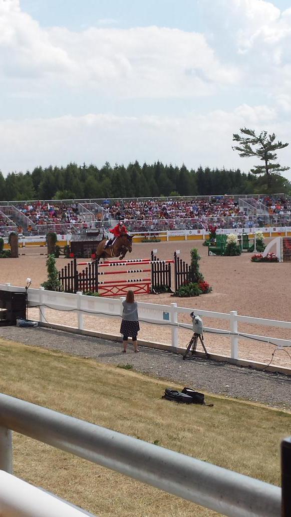 Equestrian_Can's tweet photo. Adding 4 jump and 1 time for a total of 13 faults for Ian Millar &amp; Dixson #TeamCanada #RideToToronto http://t.co/VJlt5iaEEk
