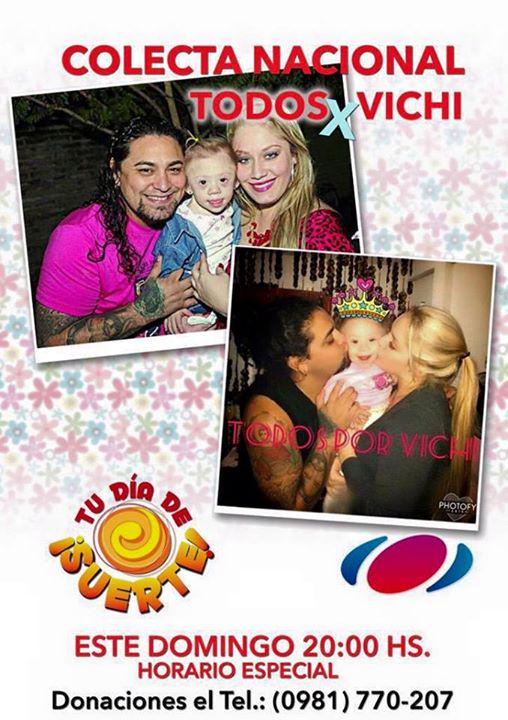 Este domingo es la colecta solidaria #TodosPorVichi en el programa #TuDiaDeSuerte <a href="/PresoGavilan/">PiroKen Gavilan</a> <a href="/zunicastineira/">Zuni Castiñeira</a>