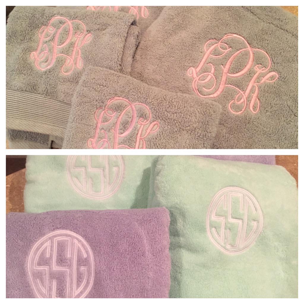 apmonogramgirl's tweet photo. Don't go to college w/out monogrammed towels! Special right now $8/towel! #monogrameverything #apmonograms http://t.co/laEIA1Hj6c