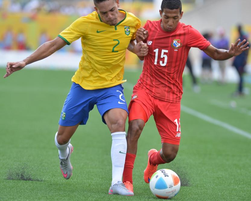 NovakKaz's tweet photo. At the end of 90 minutes Brazil 1 Panama1 overtime coming up #hamont http://t.co/38KzKwsaR8