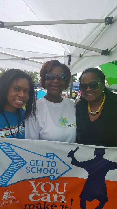 stephaniehowse's tweet photo. Great to see Bishara and Akanni promoting @CleveMetroSD at #UnityInThePark @ZackReedWard2 #Get2SchoolCLE http://t.co/P58Psq9YGw