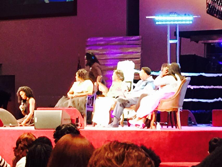 AbidingBeverly's tweet photo. Having a great time with @PriscillaShirer at #DFJ2015 Conference with @drtonyevans http://t.co/mhvf55lSfH