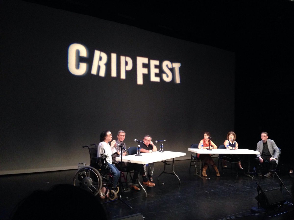 sarahgstanley's tweet photo. Closing remarks from 1st panel #cripfest @bam_brooklyn. Stories & casting and how to make change #RepublicOfInclusion http://t.co/OUWihkDard