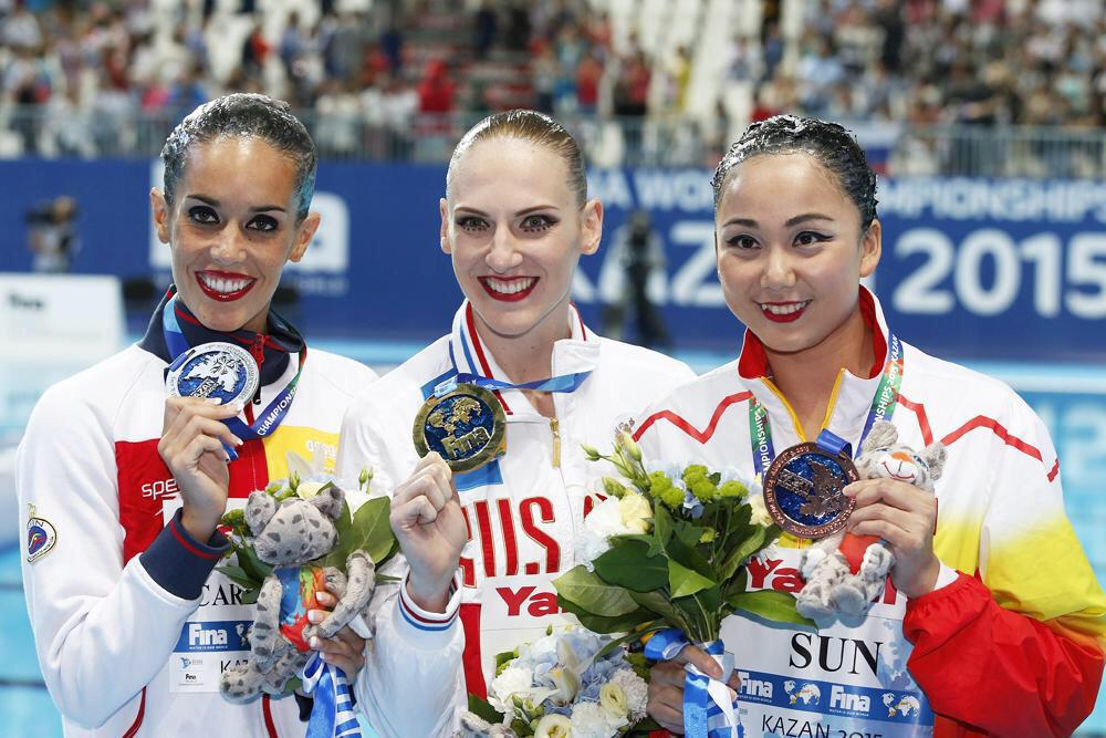 onacarbonell's tweet photo. Muy emocionada! No me lo esperaba!Gracias a tantísima gente por el apoyo,confiar en mi... Sueño cumplido! #Kazan2015😘 http://t.co/0vTJNJi5pd
